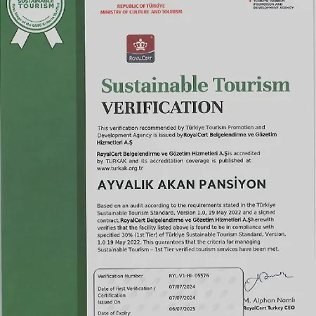 Akan Bed and breakfast Ayvalı